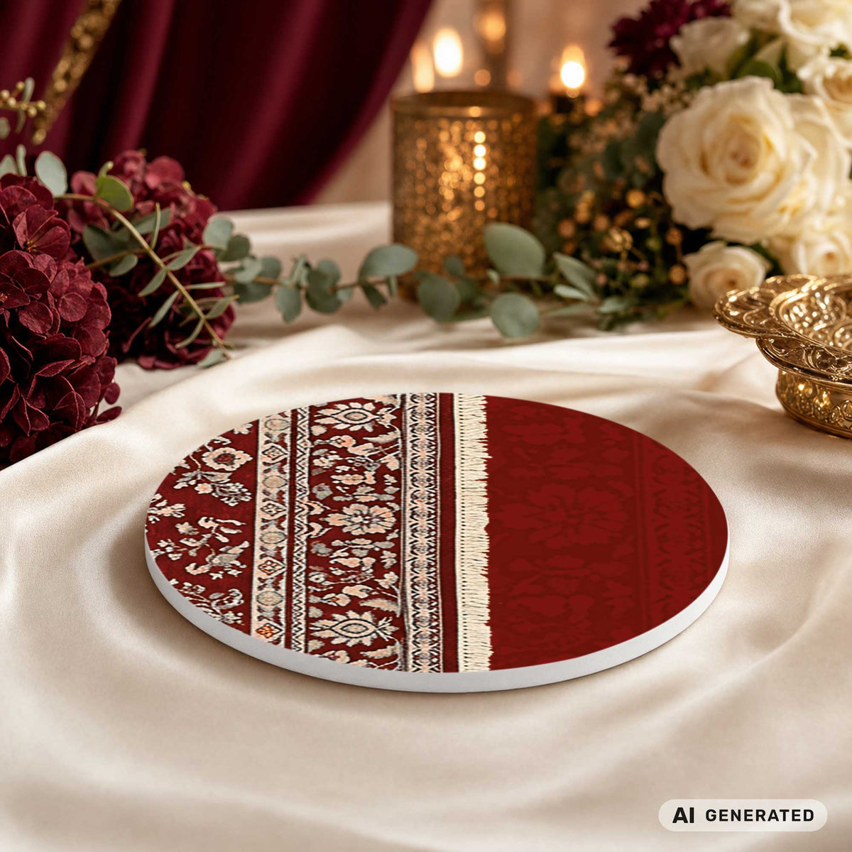 Orient rot Untersetzer – Hochzeit – Produktfoto
